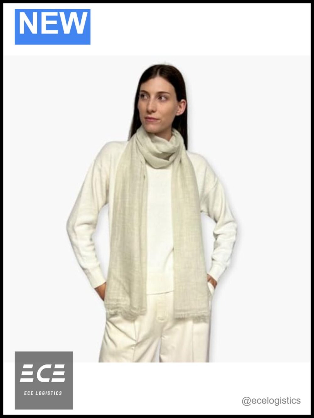 Humble Hilo Cashmere Wool Sheer Scarf Wrap